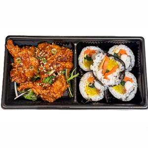 ヤンニョムチキン＆キムパ