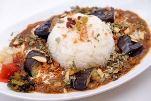 茄子のキーマカレー