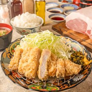 モモカツ定食 竹200g