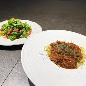 生パスタ ボロネーゼ サラダセット