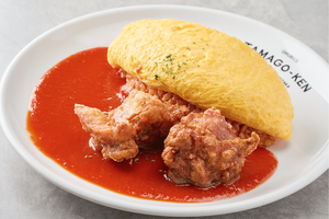 トマトオム&唐揚げ