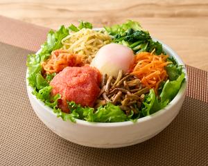 辛子明太子とナムル5種類ビビンバ