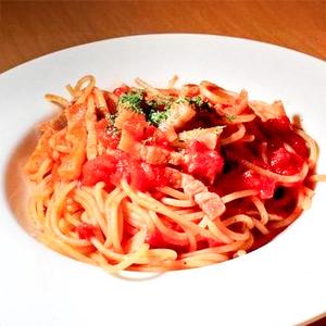 ベーコンとトマトのスパゲッティ