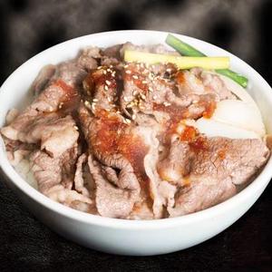 タレ漬けカルビ焼き牛丼