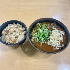 カレーそば定食