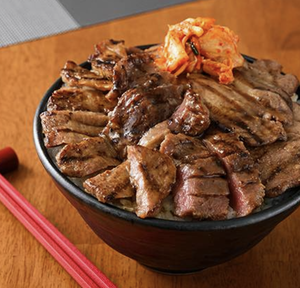合盛りキムチ牛タン丼 Mixed Kimchi Beef Tongue(3㎜＆8㎜) Rice Bowl
