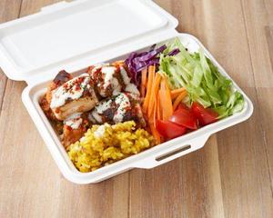 NY屋台メシ!!チキンオーバーライス ちょこっとライスのチキンオーバーサラダ Chicken Over Salad with Small Portion of Rice