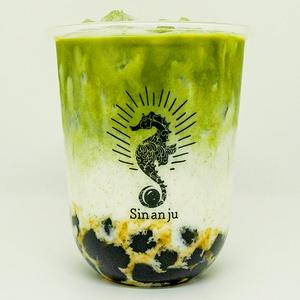 抹茶ミルクオレ(黒タピオカバージョン)