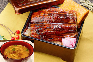 【お得】香ばしうな玉重(鰻半尾)出し巻き付＆選べるお味噌汁セット