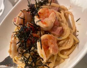 海老パスタ