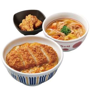 なか卯 カツ丼 とん汁＆鶏からセット