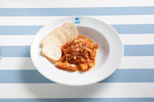 ピッツェリア マルデナポリ トリッパと白インゲン豆のトマト煮込み