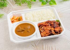 ケバブカレーライス弁当 Kebab curry rice bento