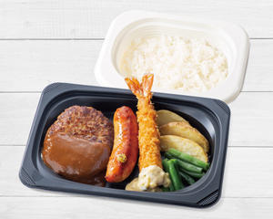 ジョナサン ハンバーグ＆フランクソーセージ＆海老フライ弁当