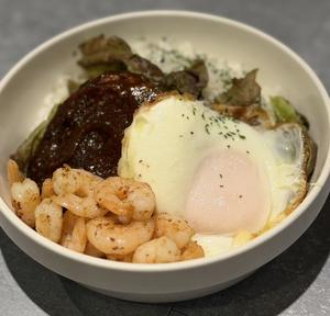 ガーリックシュリンプロコモコ丼