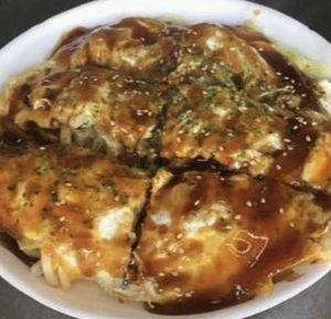広島風うどん麺お好み焼き
