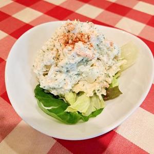 ガーリック＆チーズ風味のポテサラ Potato salad with garlic and cheese