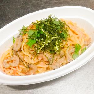 たらこスパゲッティ(いちかわ名産「いちくわ」入り)