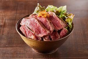 【肉2倍】リブロースステーキ丼(200g)Rib Steak Bowl