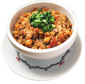 麻婆チーズ丼