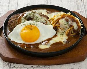チーズ煮込みハンバーグ＆目玉焼き Cheese Hamburg Steak ＆ Fried Egg