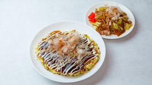 【No.1】お好み焼き 焼きそばハーフセット(Bセット)
