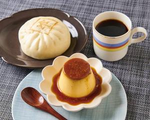 有馬屋プリン+長太郎の豚まん+ドリップコーヒー