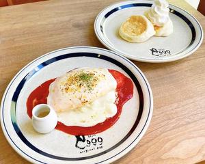 クワトロチーズオムライスクラシックパンケーキセット