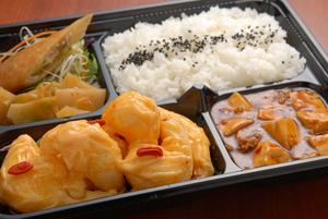 海老マヨネーズ和え弁当