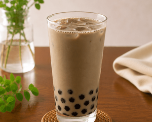 タピオカほうじ茶ラテ