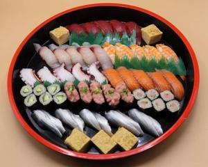 日替り寿司5人前(盛り込み桶) Today's Sushi - Serving for 5 (Assorted Platter)
