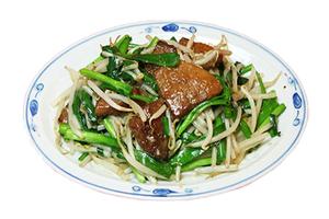 レバニラ炒め Stir-Fried Liver and Leeks