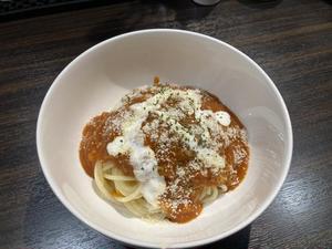 ミートソースパスタ