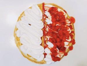 ストロベリー&ストロベリーソース&ホイップ Strawberry &strawberry source& Whip