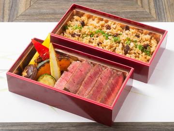 黒毛和牛フィレ弁当　※写真はガーリックライスに変更時