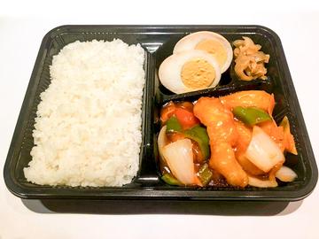 白身魚の甘酢かけ弁当
