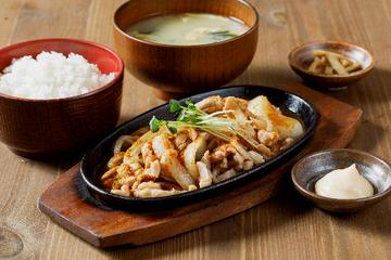 鶏生姜焼き定食