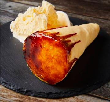 バニラアイスクレープブリュレ Vanilla Ice Cream Crepe Brulee