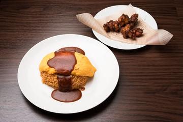 オムライス+唐揚げ4個 セット