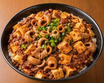 ホルモン麻婆豆腐丼