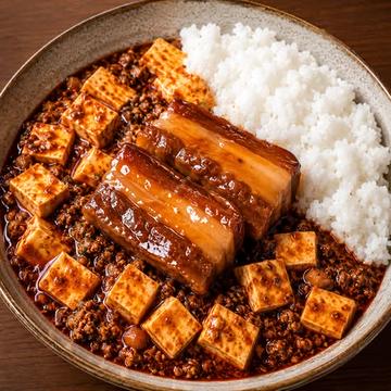 角煮乗せ麻婆豆腐ボウル