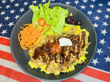 【Pork】プルドポークオーバーライス Pulled Pork Over Rice!