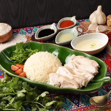 海南鶏飯 蒸し鶏(ホワイト)鶏出汁スープ付き