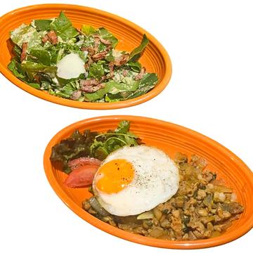 とり肉のガパオライス＆カメハウスサラダ<ハーフサイズ>のセット