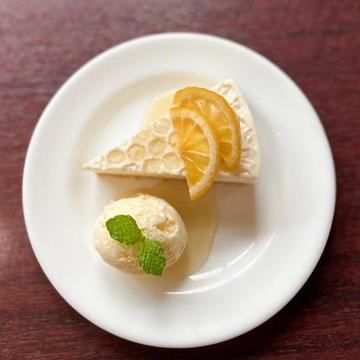 オレンジのチーズケーキ