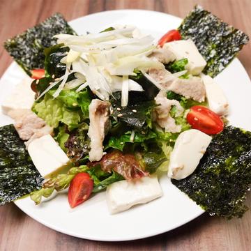 豆腐とワカメチョレギサラダ