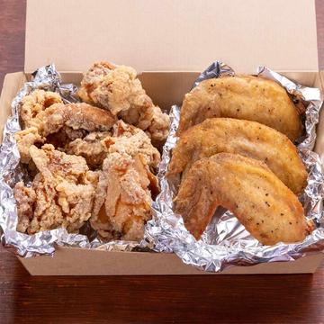 から揚げ5個&手羽先3本パック