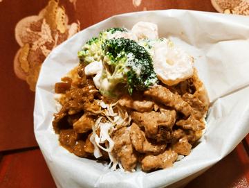 サンド カレーケバブ エビマヨブロッコリートッピング