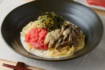 3種キノコのたらこクリームパスタ Mushrooms Tarako Cream Pasta