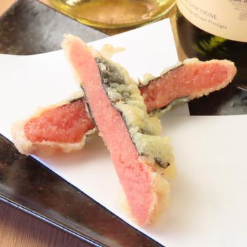 明太子海苔巻き天ぷら